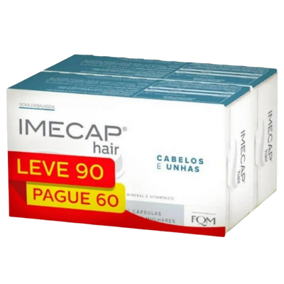 Suplemento para Cabelo Imecap Hair 90 Cápsulas