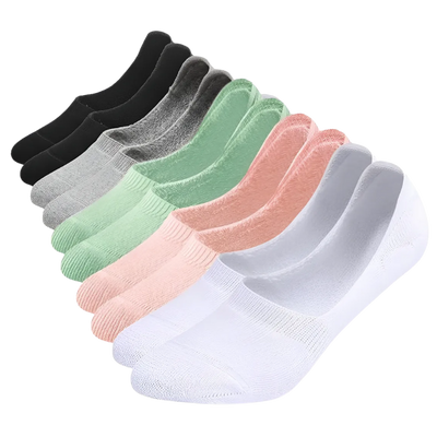 Kit 12 Pares Meia Sapatilha Invisível Feminina
