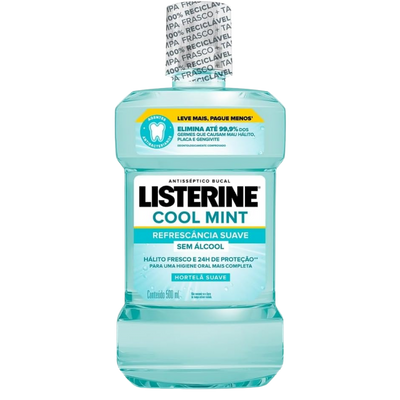 Enxaguante Bucal Listerine Cool Mint Sem Álcool 500ml