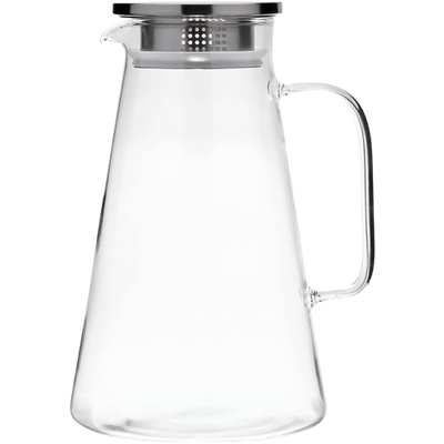 Jarra de Vidro Borossilicato 1,8 L com Tampa de Inox