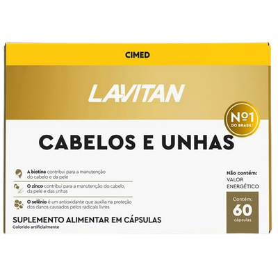 Suplemento para Cabelo Lavitan Cabelos e Unhas 60 Cápsulas