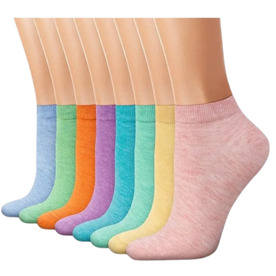 Kit 12 Pares Meia Soquete Cano Curto Feminina
