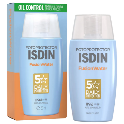 Protetor Solar Facial Fusion Water FPS 60 ISDIN
