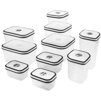 Kit 10 Potes de Plástico Hermético Electrolux