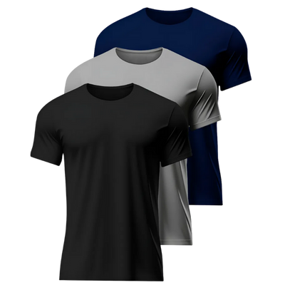 Kit 3 Camisetas Dry Masculinas Anti Suor Tecido Furadinho Fiotimports