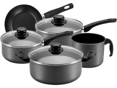 Jogo Panelas 5 Peças Antiaderente Alumínio Premium