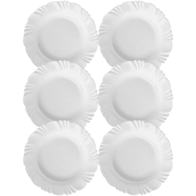 Jogo de Pratos Fundo 6 Peças Nadir Duralex Linha Pétala