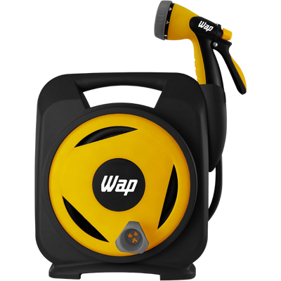 Mangueira WAP com Enrolador e Esguicho Múltiplo 12 Metros