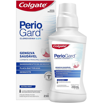 Enxaguante Bucal Colgate PerioGard Extra Mint Sem Álcool 250ml