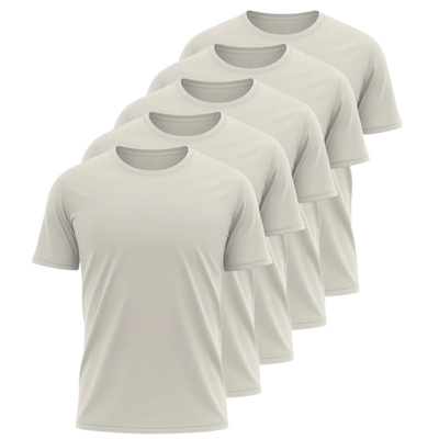 Kit 5 Camisetas Básicas Masculinas Dry Cor Única Veronza