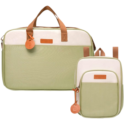 Combo Maternidade Bolsa Grande e Mochila Pirulitando Petit