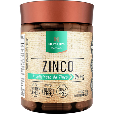 Suplemento para Cabelo Zinco Nutrify 60 Cápsulas