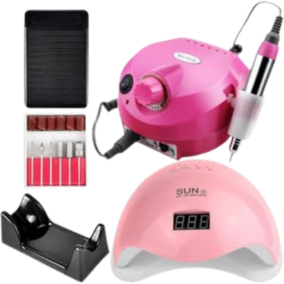 Kit Cabine + Motor Lixadeira Elétrica de Unha