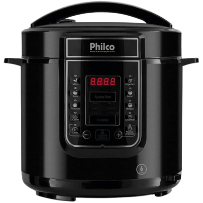 Panela de Pressão Elétrica Philco Digital Inox 6L