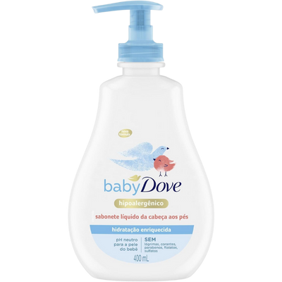 Sabonete Líquido Baby Dove Cabeça aos Pés 400ml