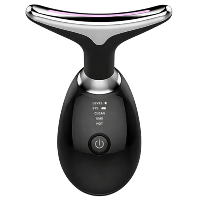 Massageador Facial Elétrico Vibratório com LED e Microcorrente EMS