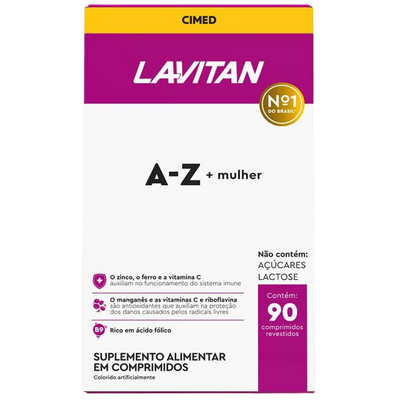 Suplemento para Cabelo Lavitan A-Z Mulher 90 Cápsulas