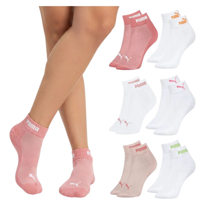Kit 6 Pares Meia Puma Feminina Cano Curto