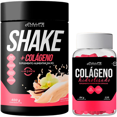 Kit Shake Substituto de Refeição com Colágeno 400g