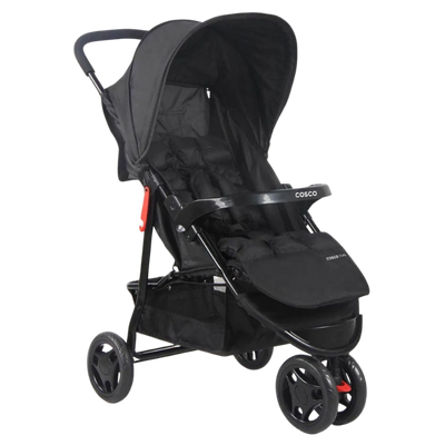 Carrinho de Bebê Cosco Kids Toffy – Preto Absoluto