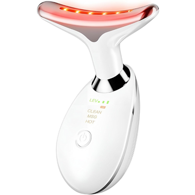 Massageador Facial Elétrico 3 Funções EMS com Aquecimento