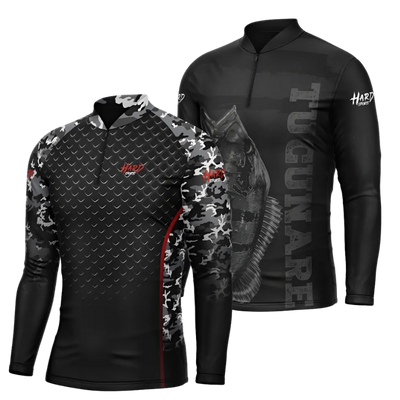 Kit 2 Camisetas Dry Fit UV50 Manga Longa Hard Fishing Brasil