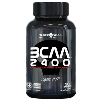 Suplemento BCAA 2400 Black Skull 30 Cápsulas