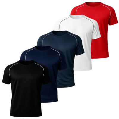 Kit 5 Camisetas Masculinas Clássicas Cross Fit Divine