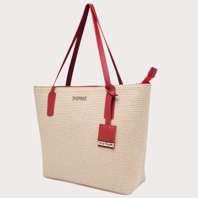 Bolsa de Praia Feminina Sacola Grande – Bege
