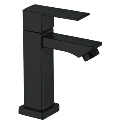 Torneira de Banheiro Caley Luxo Preta Curta Caley