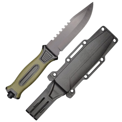 Faca Tática de Sobrevivência com Bainha Rígida