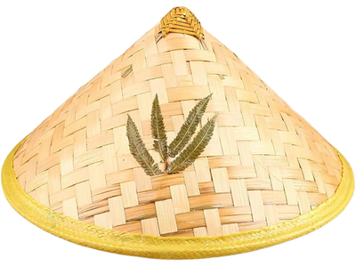 Chapéu Chinês Palha de Bambu Bogu Store