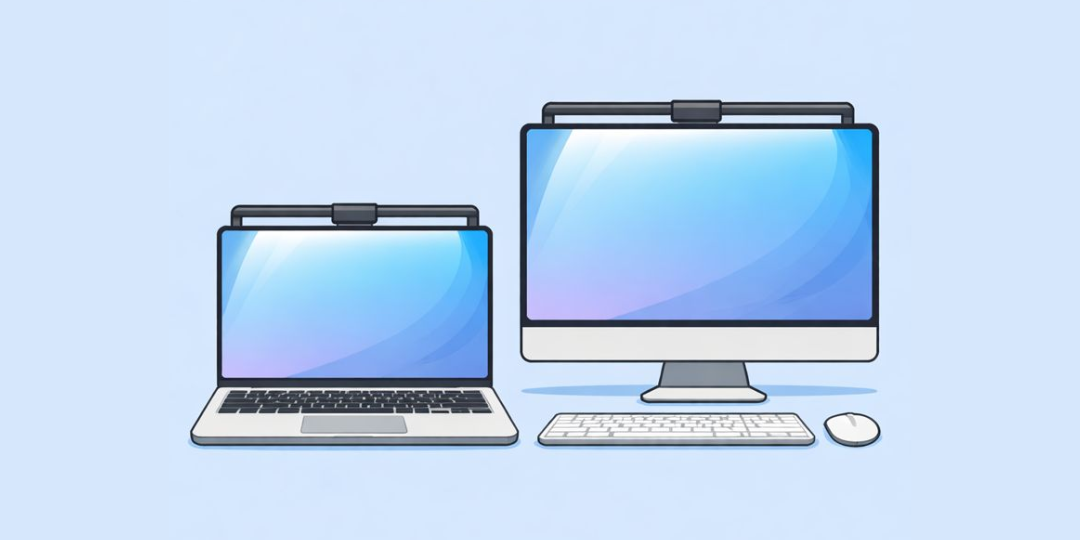 luminarias screebar para notebook e computador