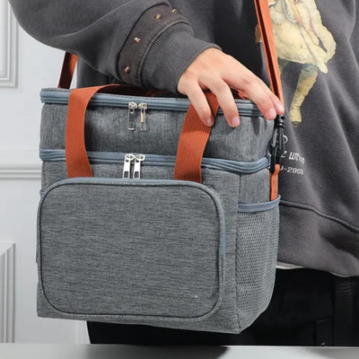 Bolsa Térmica Marmita Grande 2 Andares Alça de Ombro