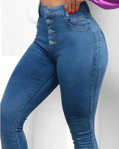 Calça Jeans Feminina Skinny Elastano Premium