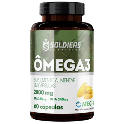 Ômega-3 Soldier Nutrition 2800mg 60 Cápsulas