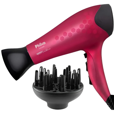 Secador de Cabelo Philco com Difusor Cachos 2200W