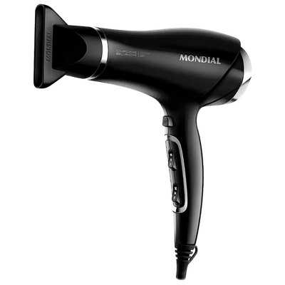 Secador de Cabelo Mondial Chrome Black 2000W