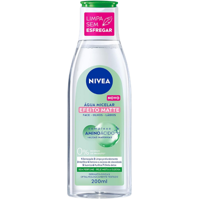 Água Micelar Efeito Matte 7 em 1 Nivea 200ml