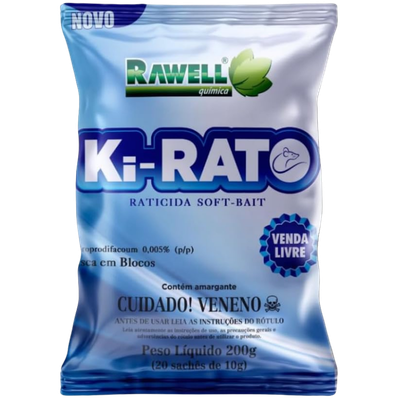 Raticida Soft Bait Isca Macia Ki-Rato 200g