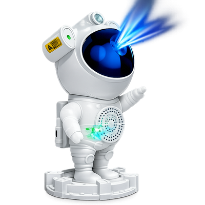 Luminária projetor astronauta Bluetooth