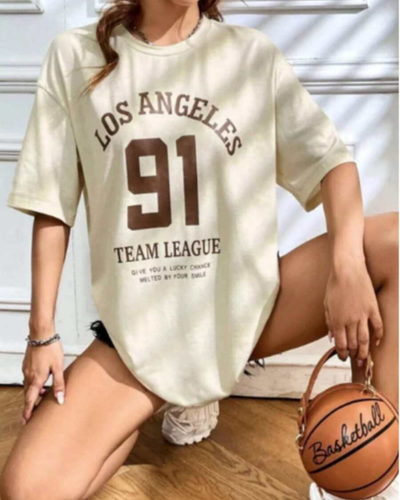 Camiseta T-Shirt Oversized Streetwear (Los Angeles 91)