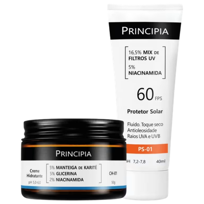 Kit Dupla Diária Proteção FPS 60 Principia (2 Produtos)