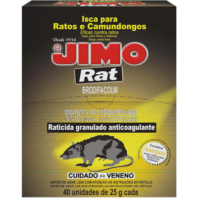 Jimo Rat Eficiente Isca Granulada 25g (40 Unidades)