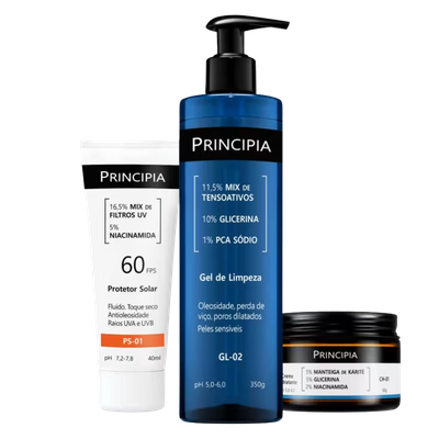 Kit Completo Peles Sensíveis FPS 60 Principia (3 Produtos)