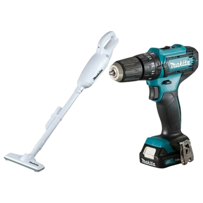 Kit Makita Parafusadeira + Aspirador Portátil HP333DWYX3