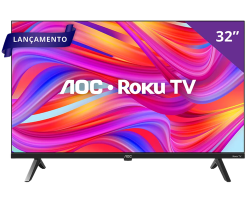 Smart TV AOC 32 HD Roku TV preços Amazon e Mercado Livre