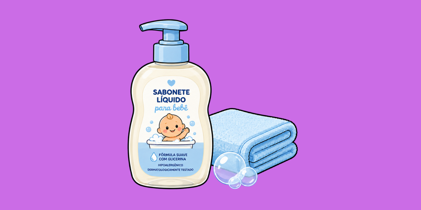 sabonetes liquidos para bebes cuidados e cherinho