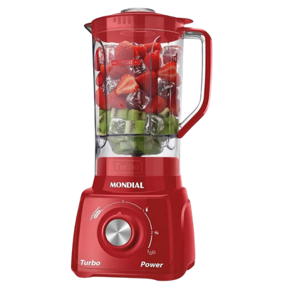 Liquidificador Mondial Turbo Power 550W vermelho