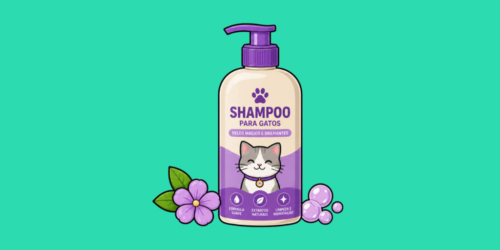 melhor shampoo para gatos pelos macios e brilhantes